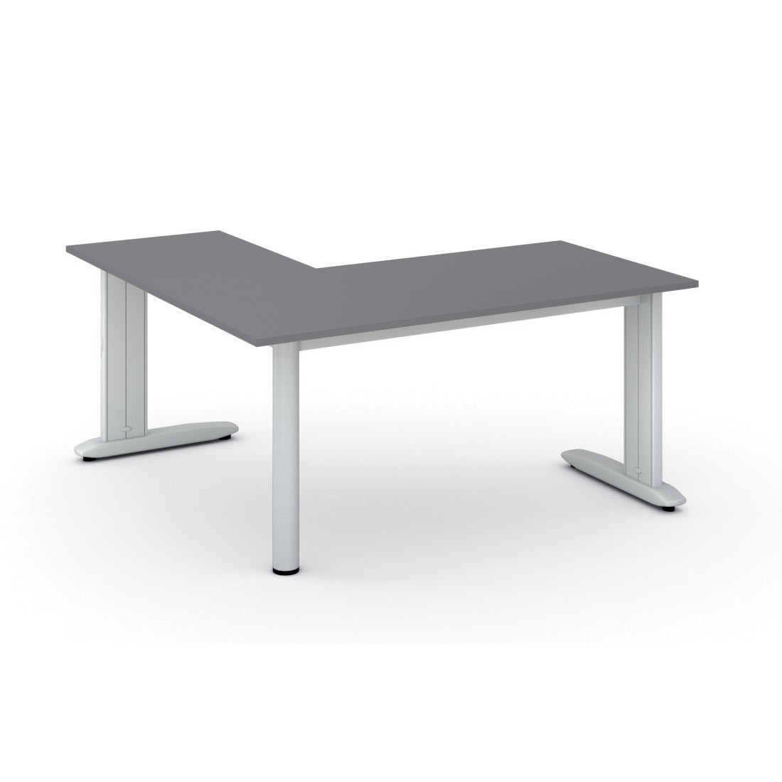 B2B Partner Büroschreibtisch PRIMO FLEXIBLE, 160x160 cm, Graphit