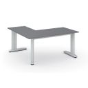 Büroschreibtisch PRIMO FLEXIBLE, 160x160 cm, Graphit