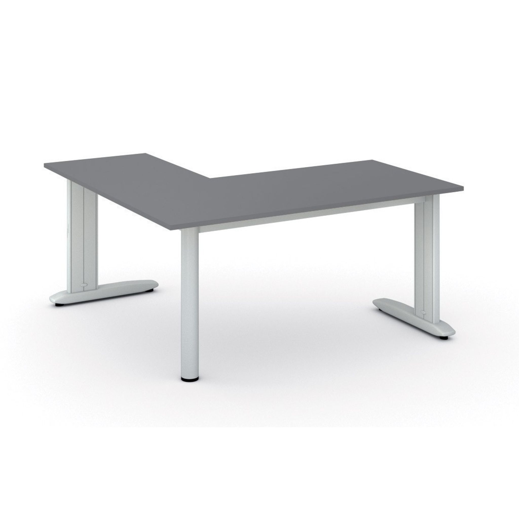 Büroschreibtisch PRIMO FLEXIBLE, 160x160 cm, Graphit