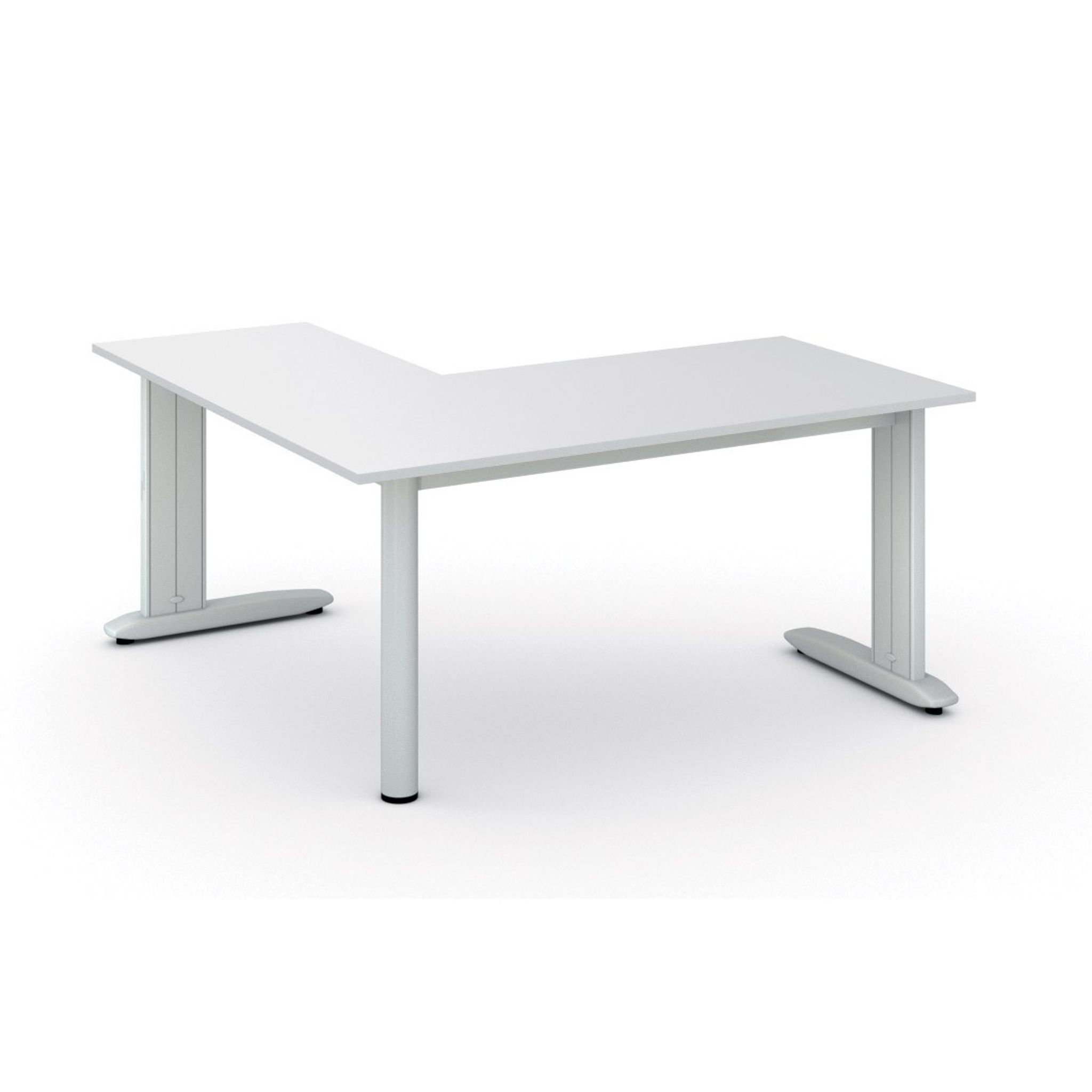 Büroschreibtisch PRIMO FLEXIBLE, 160x160 cm, weiß