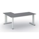 Büroschreibtisch PRIMO FLEXIBLE, 180x140 cm, Graphit