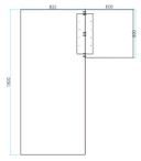 Büroschreibtisch PRIMO FLEXIBLE, 180x140 cm, Graphit