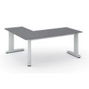 Büroschreibtisch PRIMO FLEXIBLE, 180x160 cm, Graphit