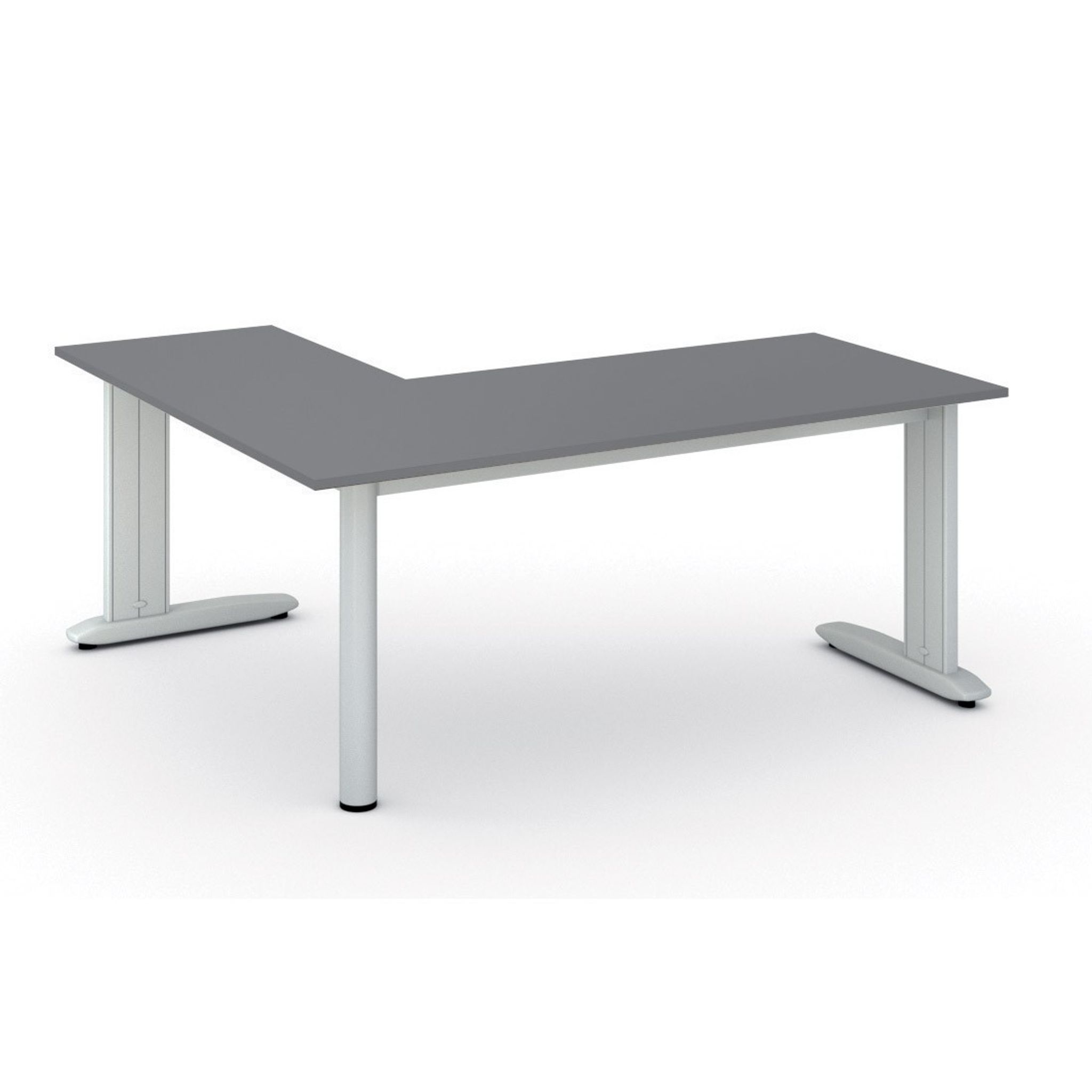 Büroschreibtisch PRIMO FLEXIBLE, 180x160 cm, Graphit