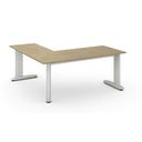 Büroschreibtisch PRIMO FLEXIBLE, 180x180 cm, Eiche natur