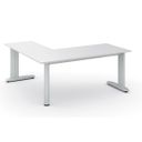 Büroschreibtisch PRIMO FLEXIBLE, 180x180 cm, weiß