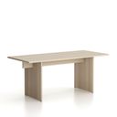 Büroschreibtisch SOLID Single, 180x80 cm, Eiche natur