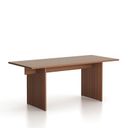 Büroschreibtisch SOLID Single, 180x80 cm, Nussbaum