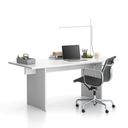 Büroschreibtisch SOLID Single, 180x80 cm, weiß
