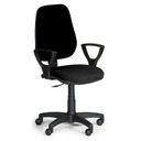 Bürostuhl COMFORT PK, mit Armlehnen - schwarz