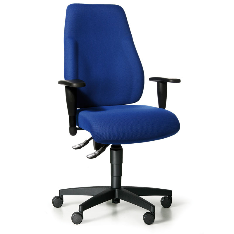 B2B Partner Bürostuhl EXETER LADY mit Armlehnen, blau