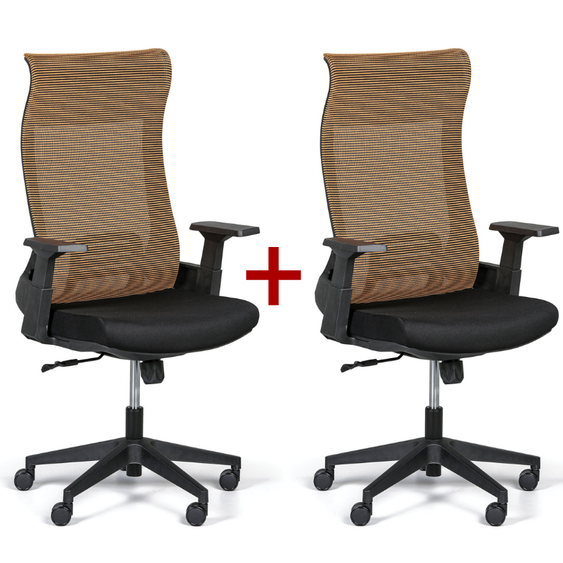 B2B Partner Bürostuhl HARPER 1+1 GRATIS, braun