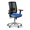 Bürostuhl HUMAN, schwarz/blau