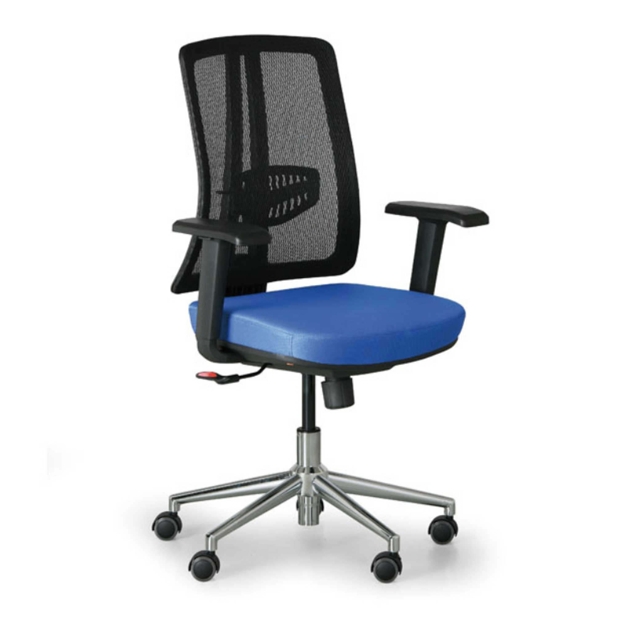 Bürostuhl HUMAN, schwarz/blau
