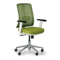 Bürostuhl HUMAN, weiß/grün