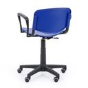 Bürostuhl ISO mit Armlehnen, drehbare, blau