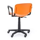 Bürostuhl ISO mit Armlehnen, drehbare, orange