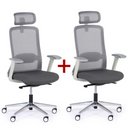 Bürostuhl JAMES 1+1 GRATIS, grau