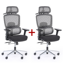 Bürostuhl JERRY 1+1 GRATIS, grau
