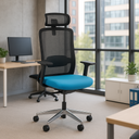 Bürostuhl JILL 1+1 GRATIS, blau/grau