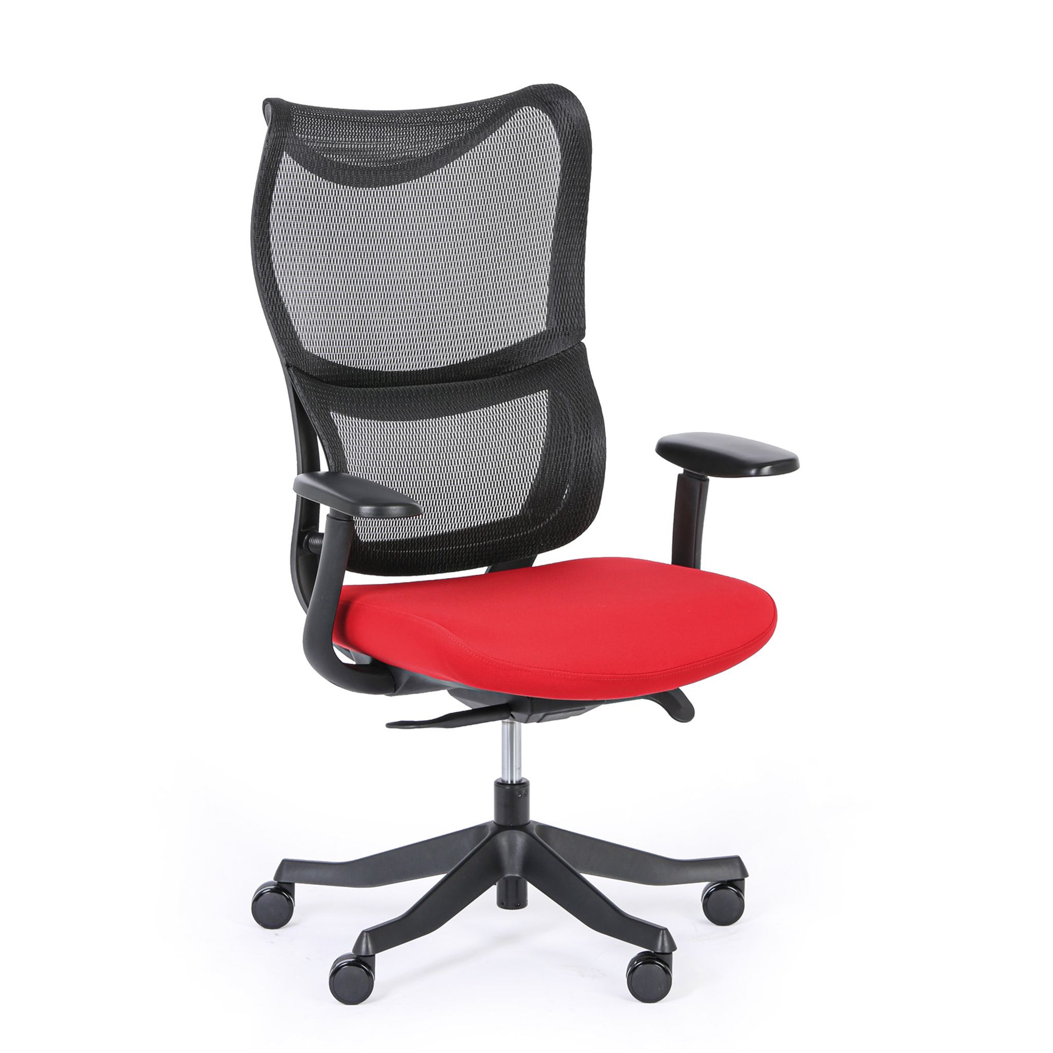 Bürostuhl LUNA, rot/schwarz Bürostuhl LUNA, rot/schwarz