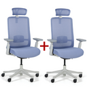 Bürostuhl MARRY 1+1 GRATIS, blau