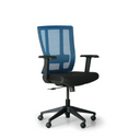 Bürostuhl MET, schwarz/blau