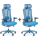 Bürostuhl MIDA 1+1 GRATIS, blau