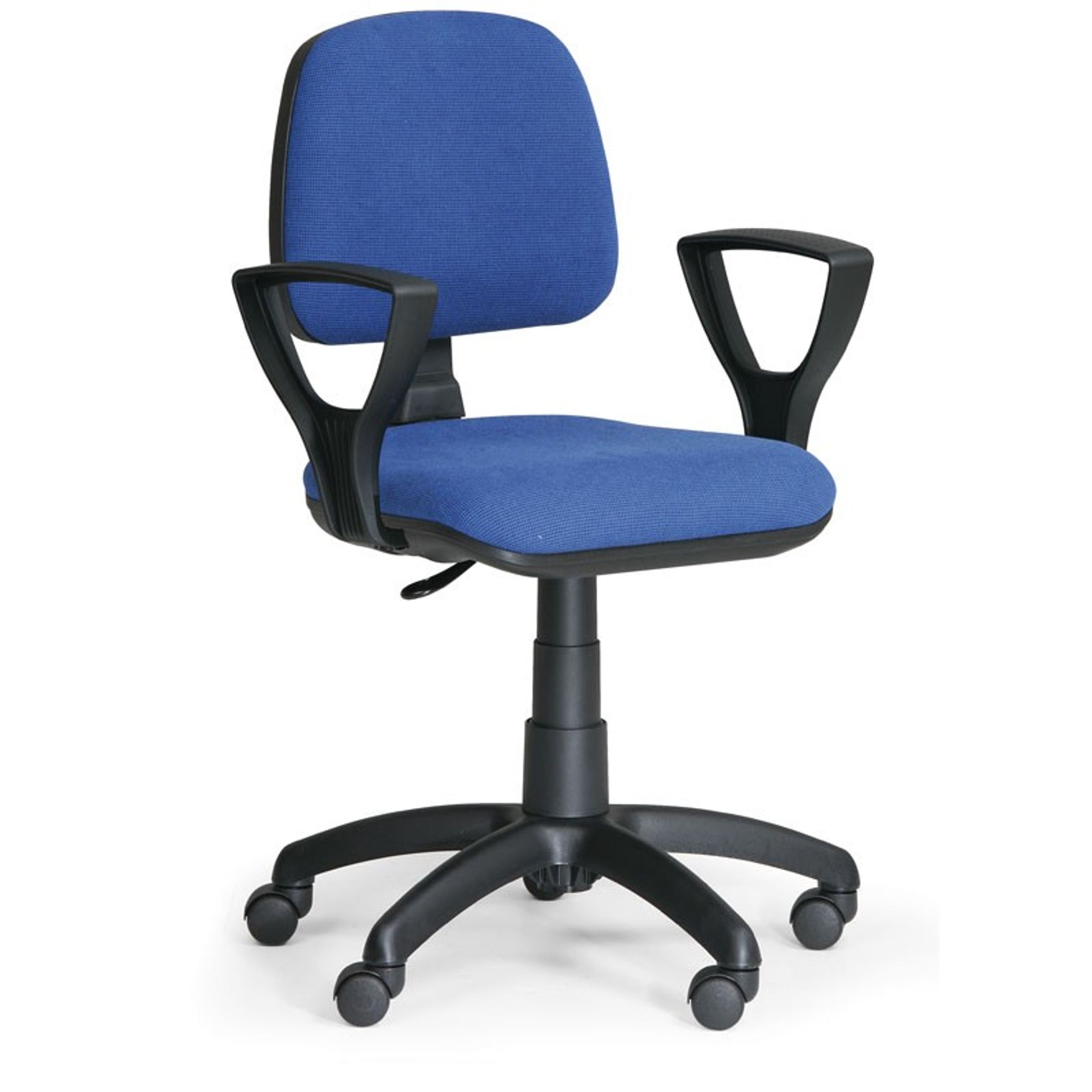 Bürostuhl MILANO mit Armlehnen, blau