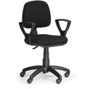 Bürostuhl MILANO mit Armlehnen, schwarz