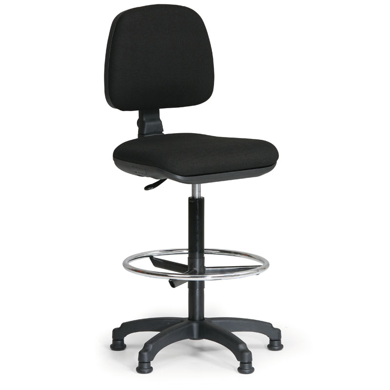 B2B Partner Bürostuhl MILANO mit Stützring, schwarz