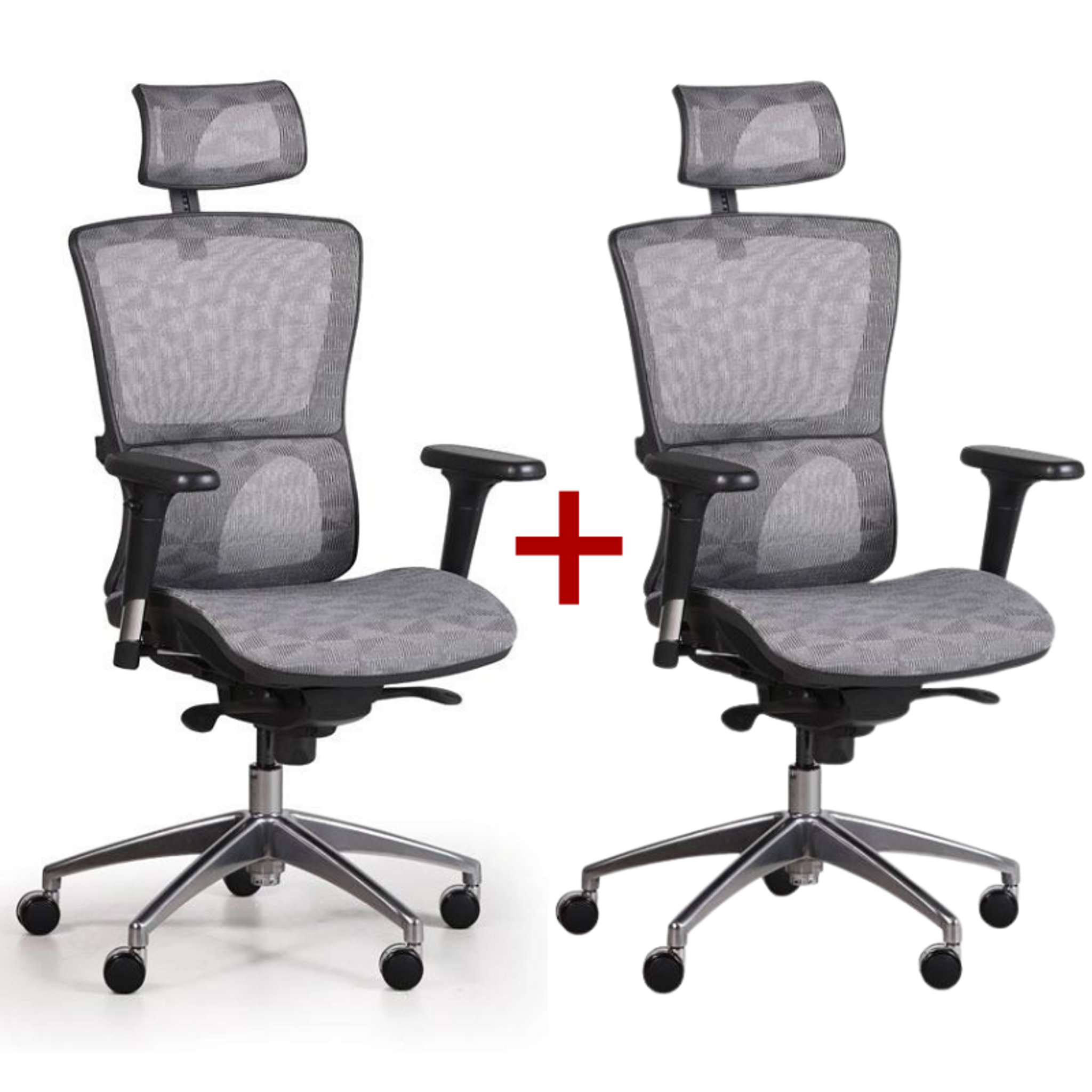 Bürostuhl mit Netzrückenlehne LEXI 1+1 GRATIS