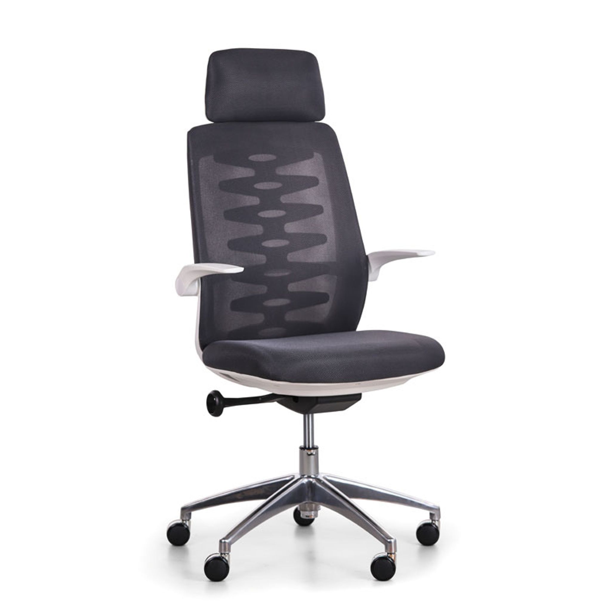 Bürostuhl mit Netzrückenlehne SITTA WHITE, schwarz