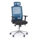 Bürostuhl NED MF, schwarz/blau