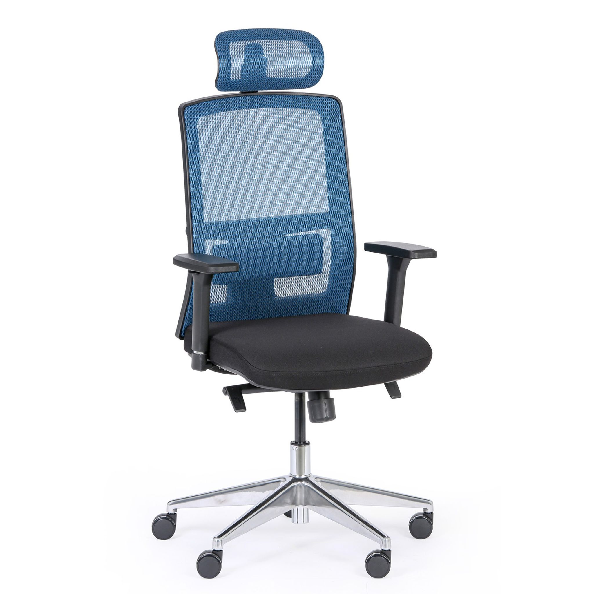 Bürostuhl NED MF, schwarz/blau