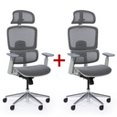 Bürostuhl  WILMOT 1+1 GRATIS, grau Konstruktion, grau