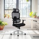 Bürostuhl  WILMOT 1+1 GRATIS, schwarze Konstruktion, schwarz