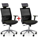 Bürostuhl WOLF II 1+1 GRATIS, schwarz