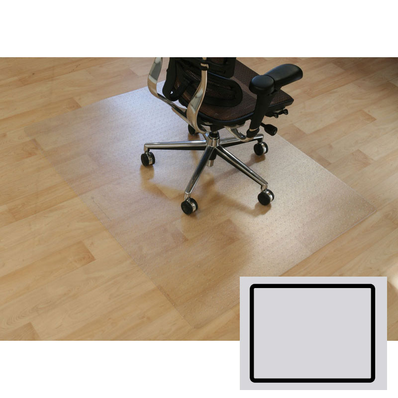 B2B Partner Bürostuhlunterlage für Hartböden - Polycarbonat, rechteckig, 1200 x 1000 mm