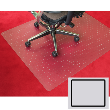 Bürostuhlunterlage für Teppichböden - Polycarbonat, rechteckig, 1500 x 1200 mm