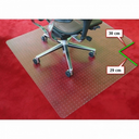 Bürostuhlunterlage für Teppichböden - Polycarbonat, T-Form, 1340 x 1200 mm
