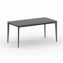 Bürotisch PRIMO ACTION 160x80 cm, schwarzes Metallgestell, Graphit
