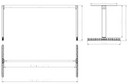 Bürotisch PRIMO BETA, 1600 x 800 mm, graues Untergestell, Graphit