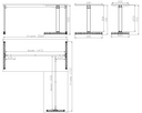 Bürotisch PRIMO BETA L, 1600 x 1800 mm, graues Untergestell, Wenge
