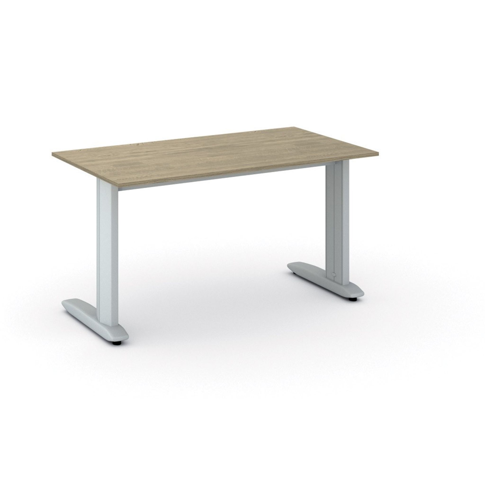 Bürotisch PRIMO FLEXIBLE, 1400 x 800 mm, Eiche natur