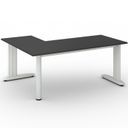 Bürotisch PRIMO FLEXIBLE, 1800 x 1400 mm, Graphit