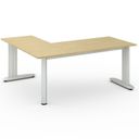 Bürotisch PRIMO FLEXIBLE, 1800 x 1600 mm, Birke