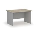 Bürotisch PRIMO GRAY, 120x80 cm, grau/naturfarbenes Eichenholz