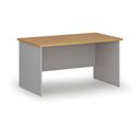 Bürotisch PRIMO GRAY, 1400 x 800 mm, grau/Buche