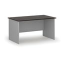 Bürotisch PRIMO GRAY, 1400 x 800 mm, grau/Wenge